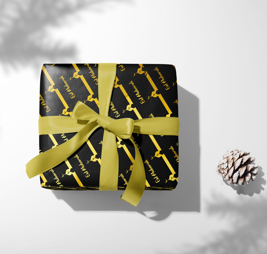 Black + Gold Mosque no gold foil