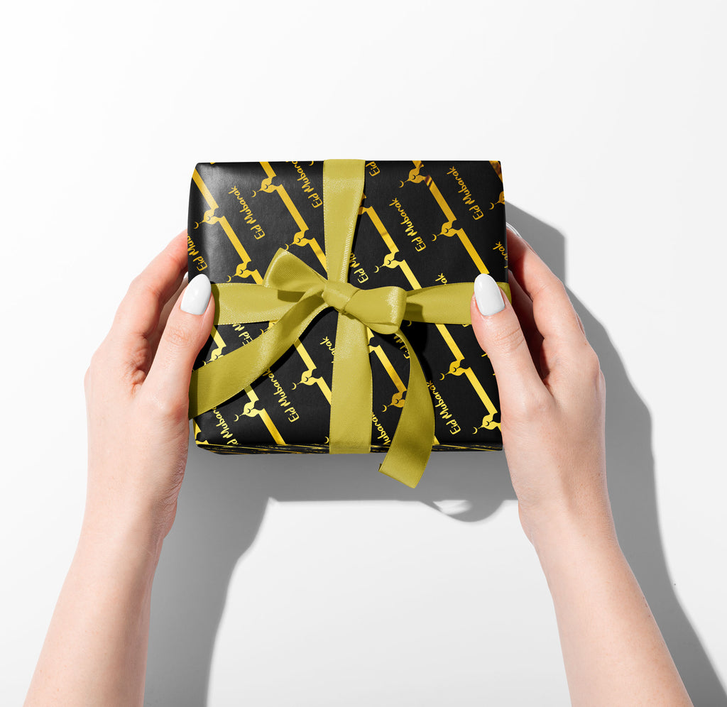 Black + Gold Mosque no gold foil