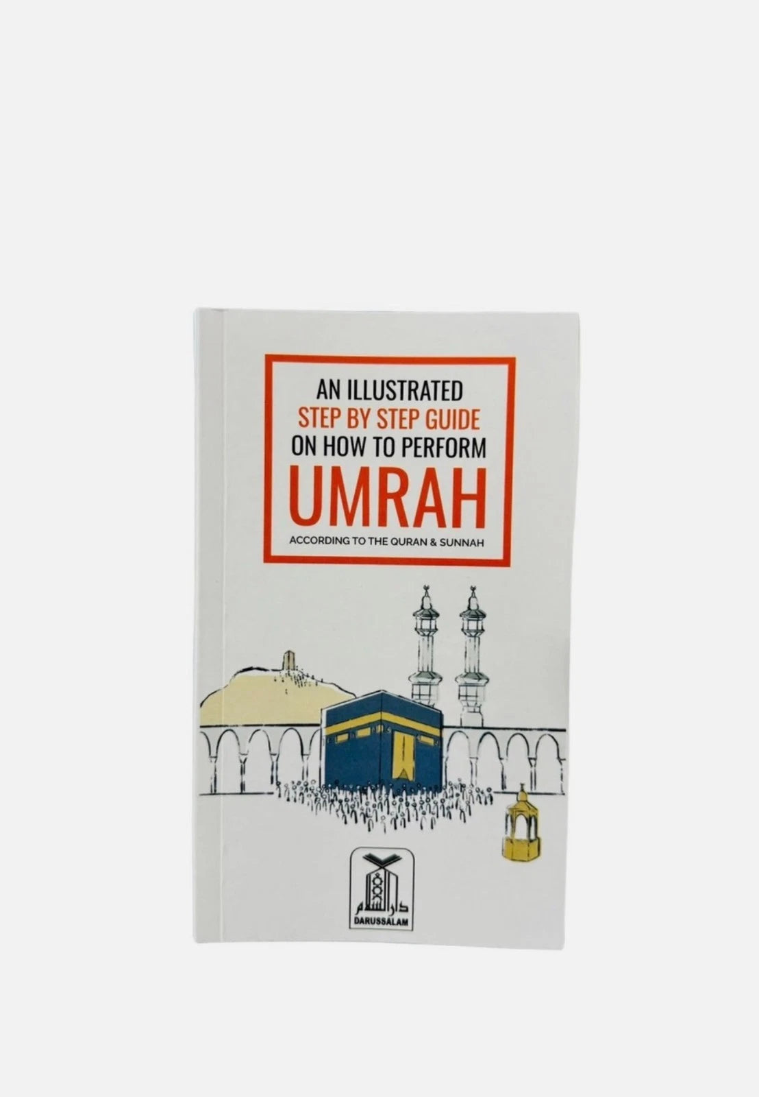 Book cover of an illustrated step by step guide on how to perform umrah