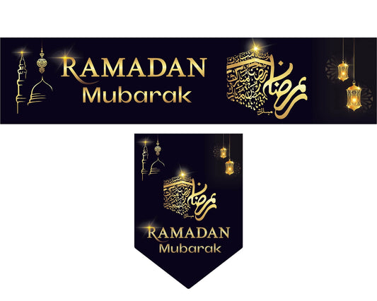 Ramadan Black and Gold Bumper Set