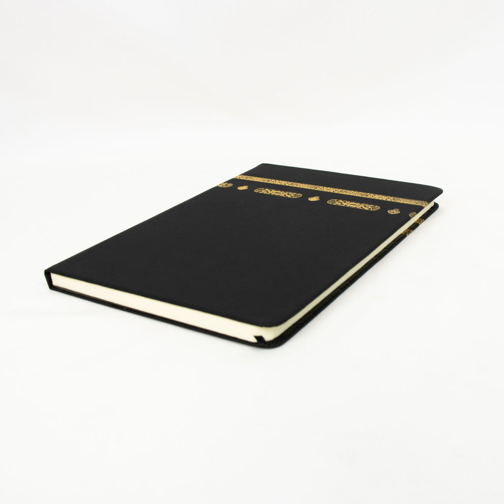 Black & Gold Kaba Themed Lined Notebook
