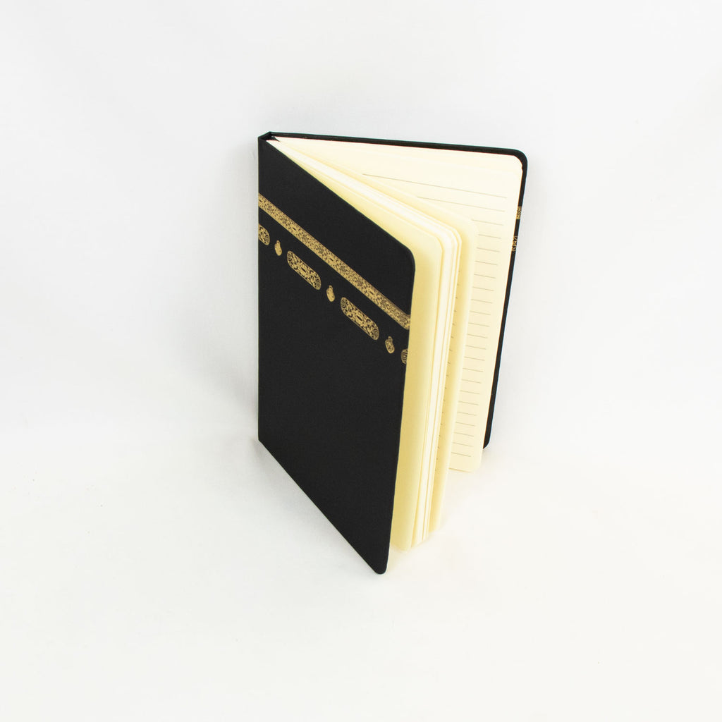Black & Gold Kaba Themed Lined Notebook