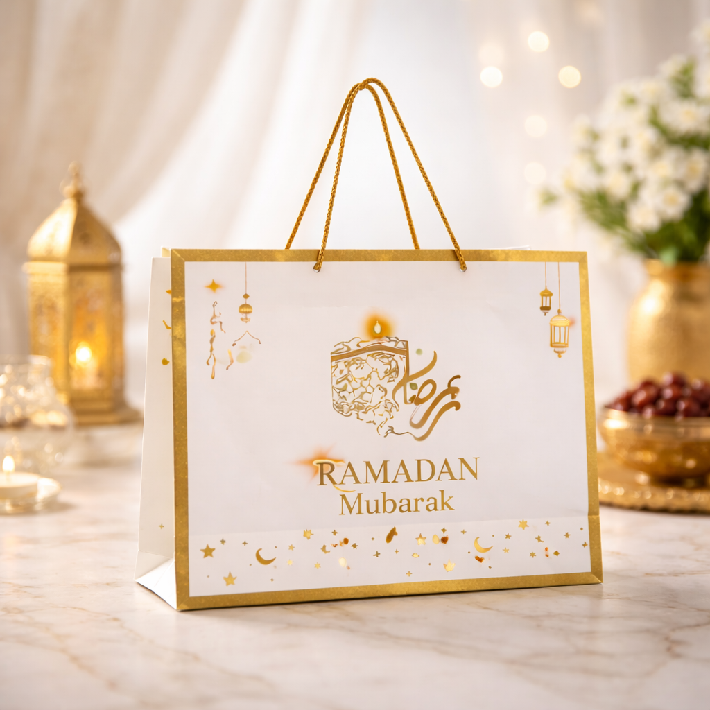 Premium Ramadan Mubarak Decorative Gift Carry Bag