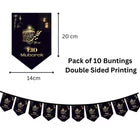 Black Eid Mubarak  Pack 2 Banners Bunting Balloons Decorate And Celebrate