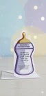 New Baby Blessing Card with Sunnah Guide Premium Quality With Arabic Dua Bottle