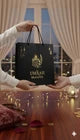 UMRAH MUBARAK  CARD and Gift Bag WITH ENVELOPE PREMIUM ELEGANT LUXURIOUS Gold