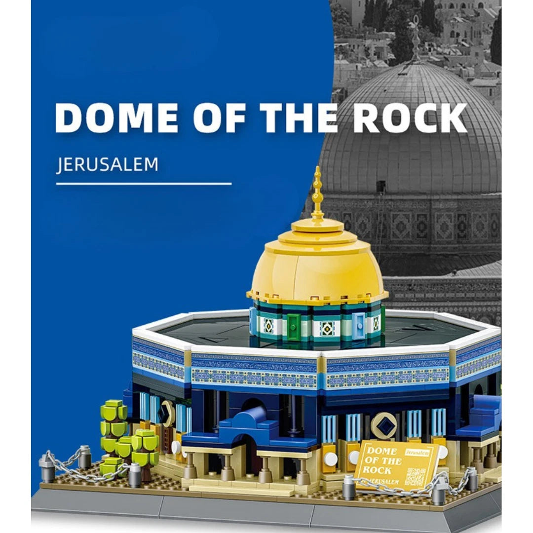 Dome Of The Rock Jerusalem Mosque Building Blocks Kids Educational Toys 983 Pcs