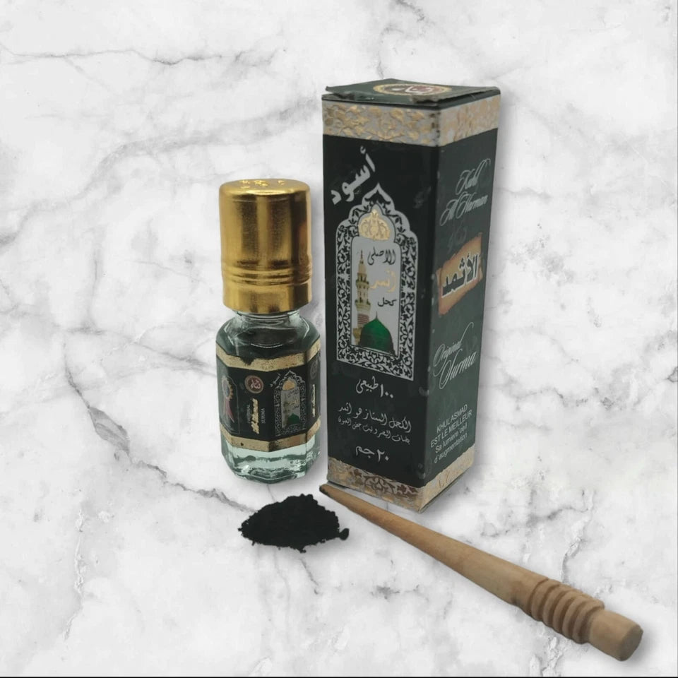 AL -ASMAD Surma Kohl Kajal Eyeliner Powder 100% Al -Madina Natural