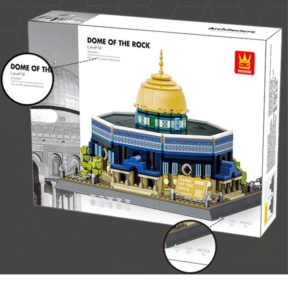 Dome Of The Rock Jerusalem Mosque Building Blocks Kids Educational Toys 983 Pcs