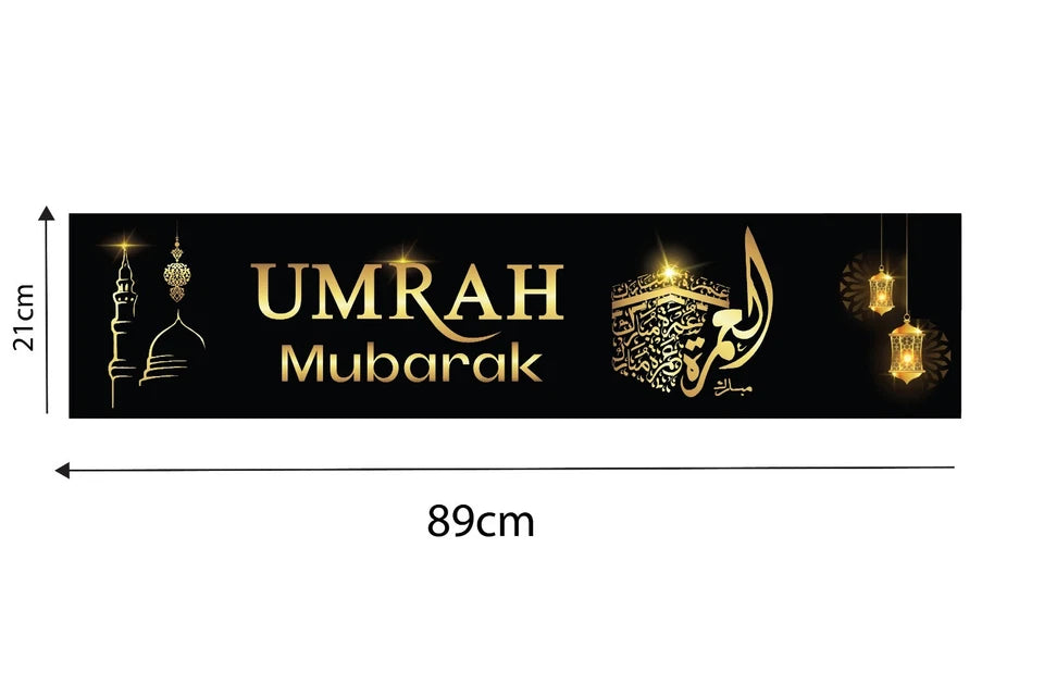 Umrah Mubarak Banners Bunting Balloons Foil Balloon Decorate And Celebration