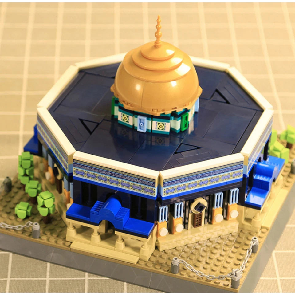 Dome Of The Rock Jerusalem Mosque Building Blocks Kids Educational Toys 983 Pcs