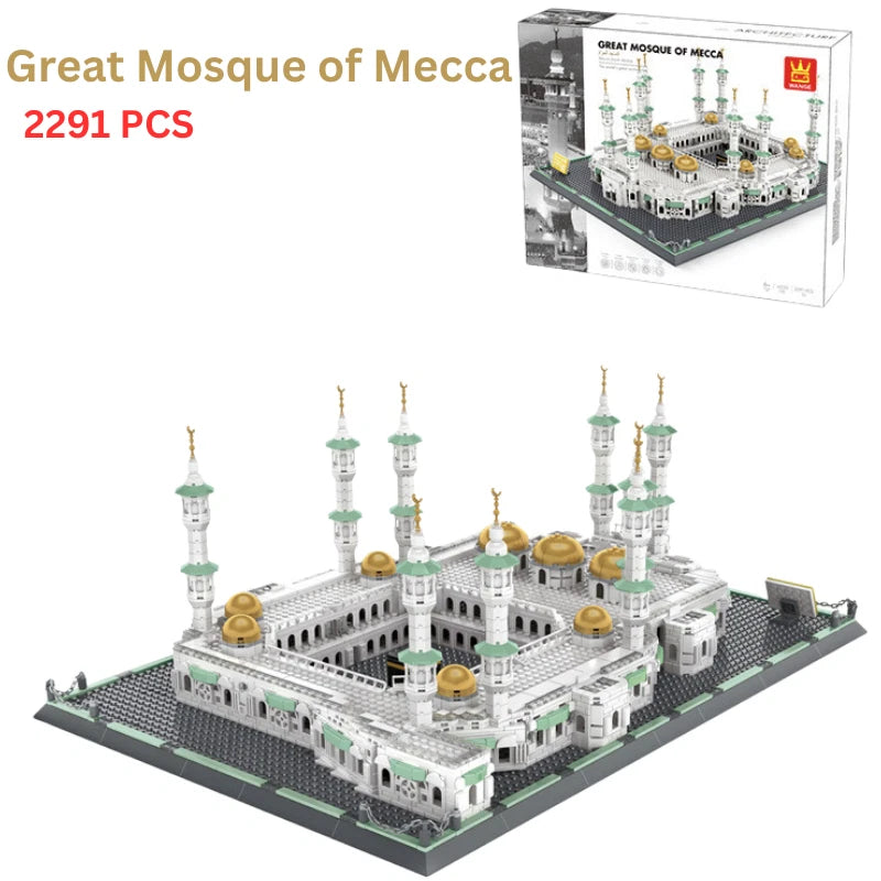 Kaaba Bricks Islamic Toy 2291 pcs DIY Building Set Kids Puzzle Building Block