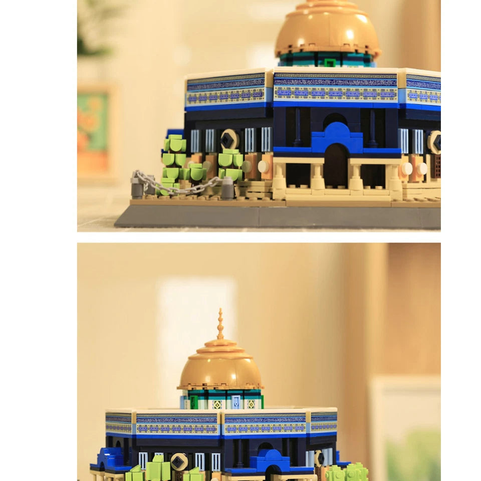 Dome Of The Rock Jerusalem Mosque Building Blocks Kids Educational Toys 983 Pcs