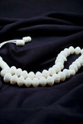 Handcrafted White Camel Bone Tasbih – 33 Islamic Prayer Beads with Traditional Carvings