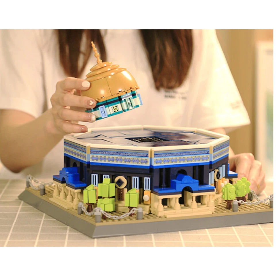 Dome Of The Rock Jerusalem Mosque Building Blocks Kids Educational Toys 983 Pcs